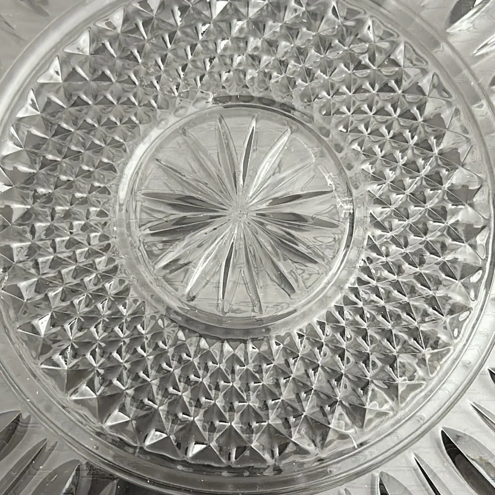 Shannon by Godinger 24% Lead Crystal Sutton Place Dessert Plates (4)